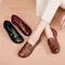 Scarpe da donna scarpe singole con suola morbida in vera pelle da donna comode scarpe con tendine