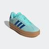 Sneaker ADIDAS SPORTSWEAR, Gr. 38,5, flash aqua, royal blau, gold metallic, Leder, Synthetik, sportlich, Schuhe, Design auf den Spuren des adidas Gazelle Bold