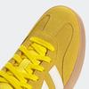 Sneaker ADIDAS SPORTSWEAR "BARREDA", Gr. 39, gelb, sanftes weiß, gum 3, Leder, Synthetik, sportlich, Schuhe