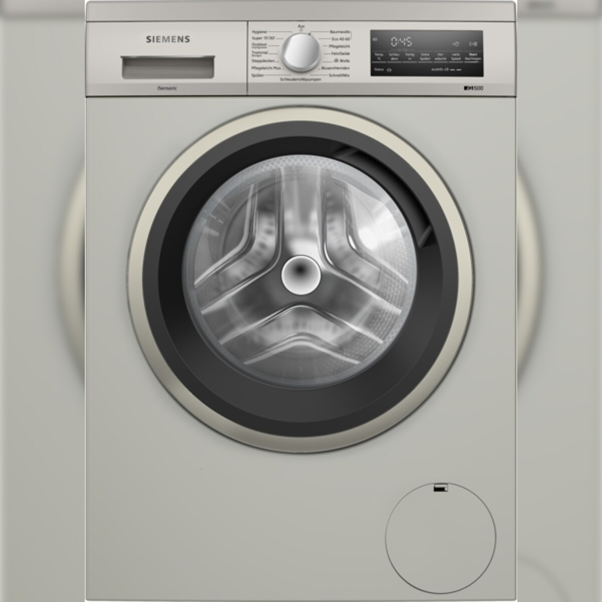 Siemens iQ500, Waschmaschine, unterbaufähig - Frontlader, 9 kg, 1400 U/min., Silber-inox WU14UTS8 Image