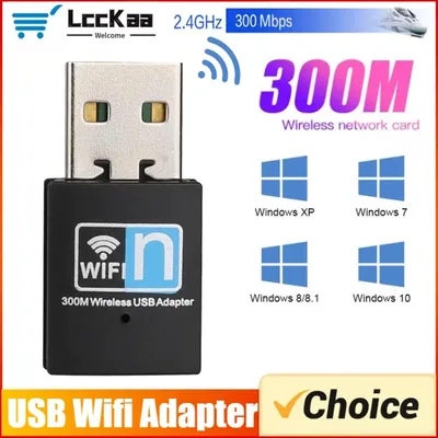 300 Mbit/s Wireless Wifi USB Adapter Netzwerkkarte 2,4 GHz Dongle Adapter Netzwerk LAN Karte 802.11b/g/n RTL8188 Adapter für PC Desktop