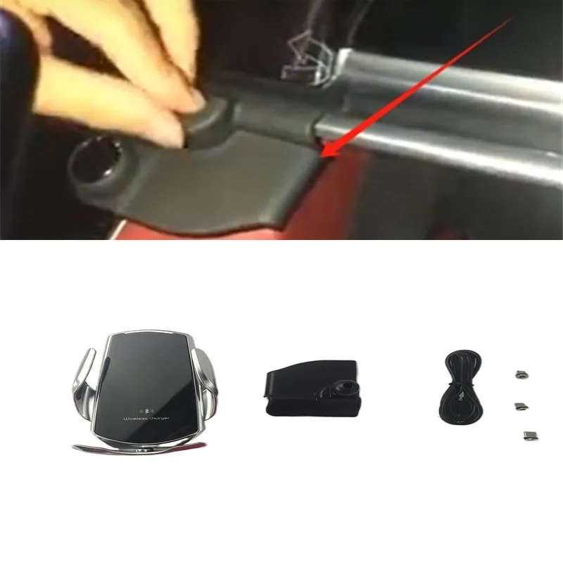 15w Schnell ladegerät kabelloses Ladegerät Autotelefon halter automatische Klemmung für Porsche Panamera Beifahrers eite 2014-2018 Image