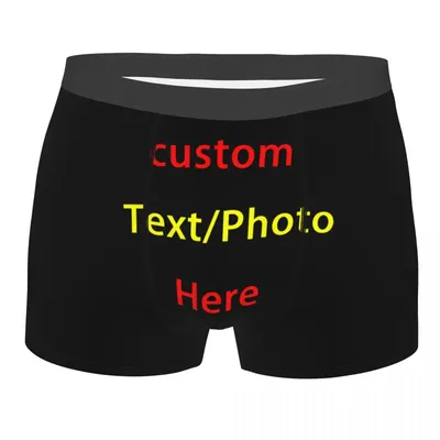 Benutzerdefinierte coole 8-Boxershorts, Höschen, Herren-Unterhosen, bequeme Slips, Unterwäsche Image