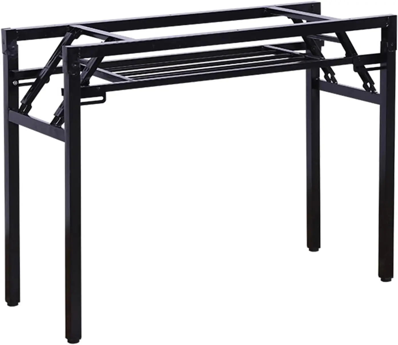 DIY robuste, verstellbare Tischbeine aus Metall für Schreibtisch und Couchtisch | Industrielles modernes Design mit Gummi-Bodenschutz