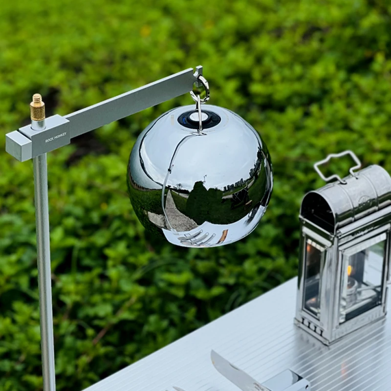 Kugelförmiger Camping-Lampenschirm, geeignet für Camping-Lichter, Zubehör für Outdoor-Camping-Lichter – verbessert die Atmosphäre Image