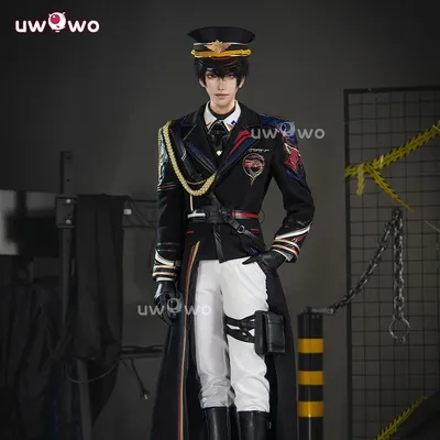 UWOWO Collab-Serie: Love and Deepspace Caleb Farspace Colonel Cosplay-Kostüm mit Hut S-XL Halloween-Kostüm Image