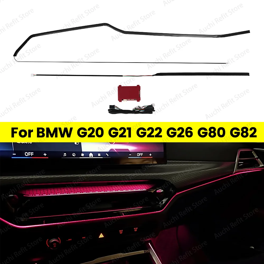 11 Farben LED Zentralsteuerung Atmosphärenlicht für BMW 3er 4er G20 G21 G22 G26 G80 G82 Internes Autozubehör 2025 Image