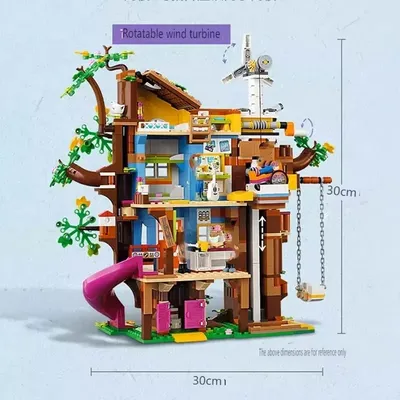 Kompatible Sets Freundschaft Wald Serie Guter Freund Mädchen Bausteine Freundschaft Baumhaus Villa Image
