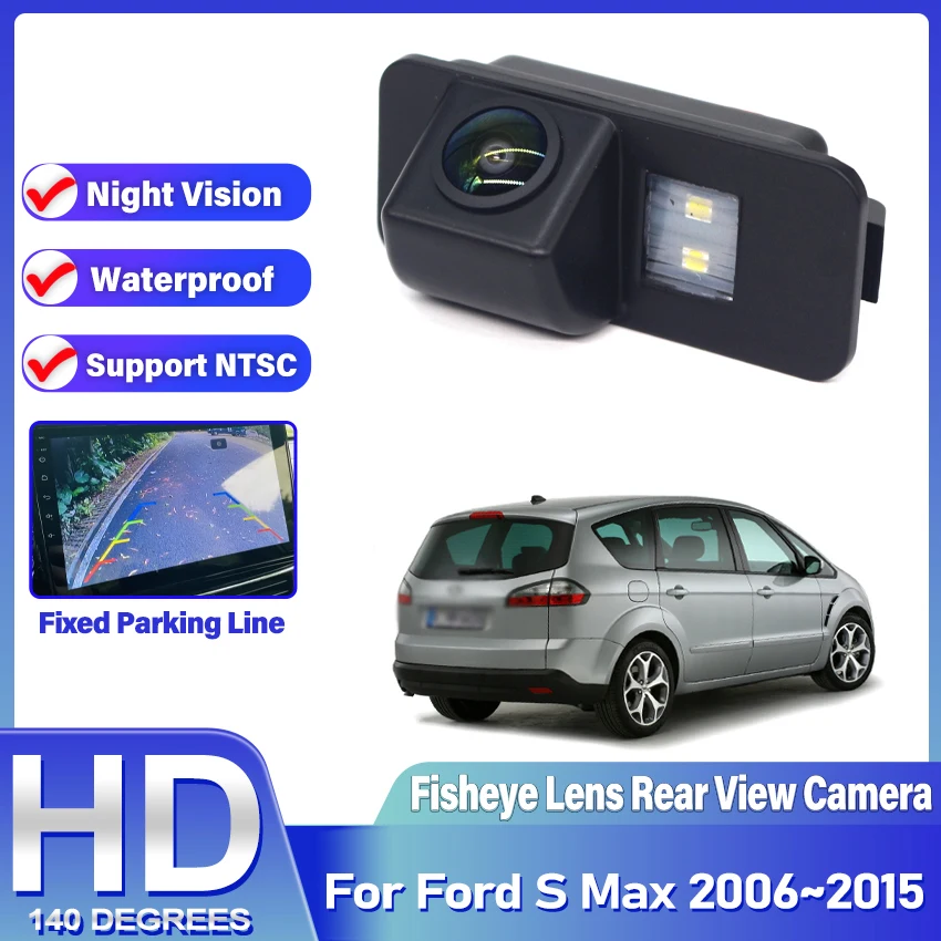 Backup Rückansicht Kamera Für Ford S Max 2006 ~ 2010 2011 2012 2013 2014 2015 HD CCD Nachtsicht parkplatz kamera Fisheye Objektiv Image
