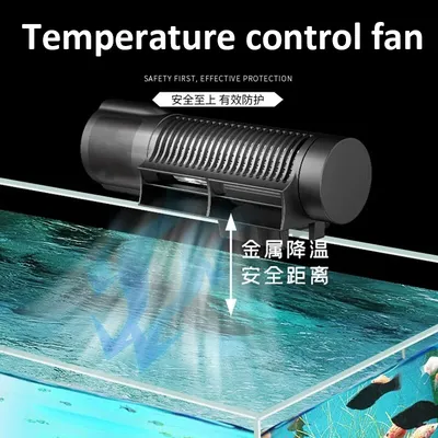 Jebao Jecod ACF Series Aquarium Cooling Fan Mute Automatic Temperature Control Fan Marine Aquarium Cooler Accessoires 12V 3W 4W