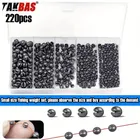 TAKBAS 220PCS Split Shot Fishing Weights, Lead Fly Fishing Weights, Fishing Split Shot Split Carp Fishing Weights