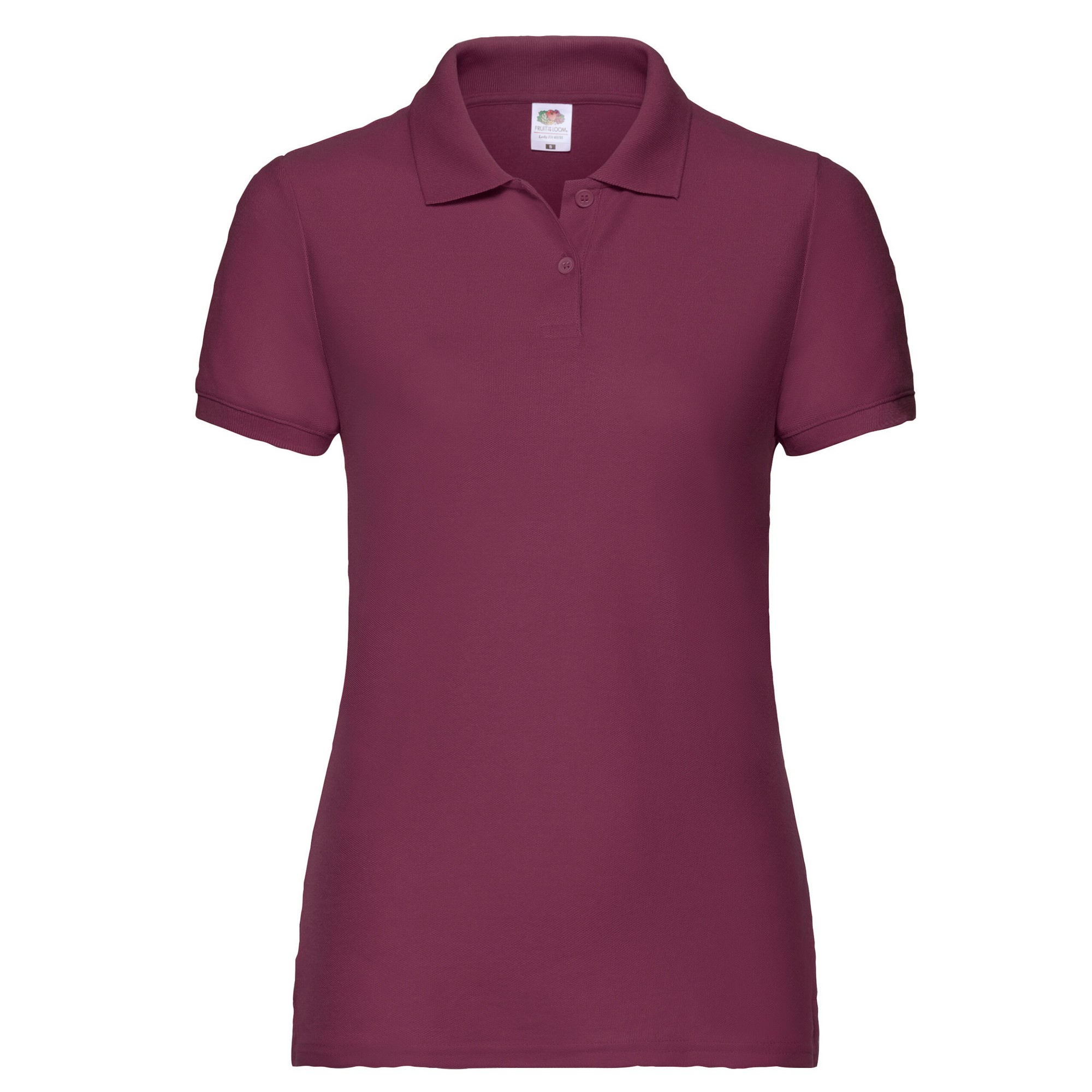 Fruit of the Loom - "Lady Fit 65/35" Poloshirt für Damen (Burgunderrot) Image