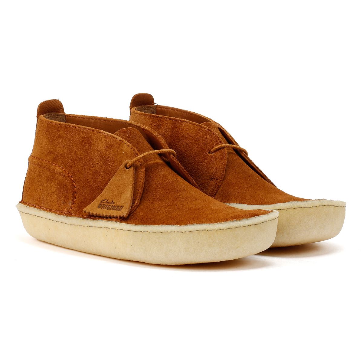 Clarks Originals Desert Rain Herren Wildleder Stiefel In Braun Image