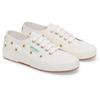 Superga Embroidery Linen Sunflower Damen Leinenschuhe In Weiß
