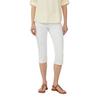 Caprihose S.OLIVER, Damen, Gr. 42, N-Gr, weiß, Obermaterial: 98% Baumwolle, 2% Elasthan, unifarben, casual, slim fit kniebedeckend, Hosen, im Four-Pocket Style