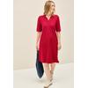 Polokleid CECIL, Damen, Gr. M (40), N-Gr, glazed apple rot, Piquu00e9, Obermaterial: 48% Baumwolle, 48% Modal, 4% Elasthan, unifarben, casual, regular fit kniefrei, Kurzarm, Kleider, mit Schriftzug