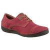 Schnürschuh JOSEF SEIBEL "Fergey 41", Damen, Gr. 38, rot (rot kombiniert), Leder, casual, Schuhe, Freizeitschuh, Komfortschuh mit Wechselfußbett