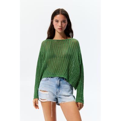 Green Crochet Jumper