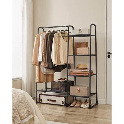 TEMU Clothes Rack, Laundry Drying Rack With 5 Shelves, Metal Frame, 40 X 101.7 X 153.3 Cm, For Bedroom, Living Room, Entryway Image