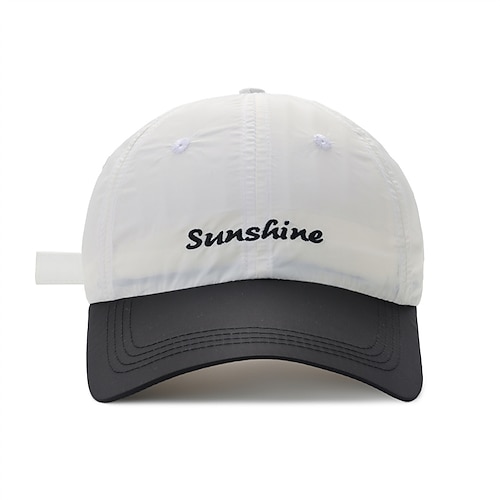 Baseballkappe Tennis Cap Herren Flügelärmel Mehrfarbig Patchwork Schnelltrocknend Atmungsaktiv für Tennis Baseball Pickleball Sommer Weiß Rosa Rot Image