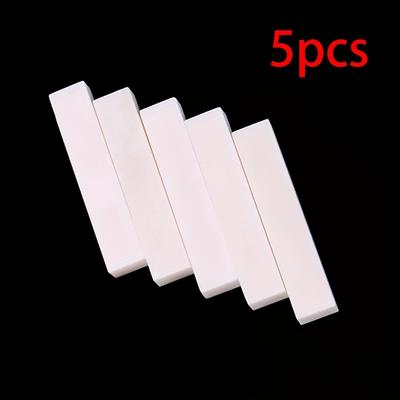 TEMU 5pcs Premium Buffalo Bone Guitar Lp, Folk, Classical & Electric Guitars - Finish, High-, , 52x10x6mm, Guitar Accessories, Musical Instrument Upgrade, Polished Surface, Buffalo Bone Material Image