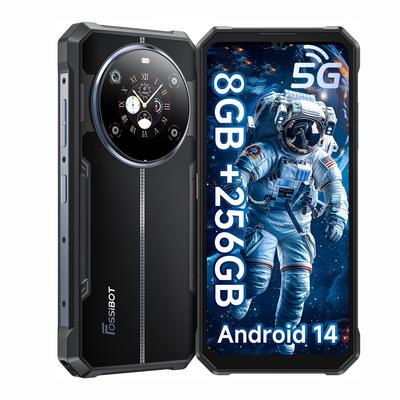 "TEMU Fossibot F109 5g Rugged Smartphone 8gb+256gb Storage, Mtk 6300 , 14 Rugged Cell Phone, 10600mah Battery, 6.745" Fhd Screen, 50mp+16mp+5mp Camera Ip68/ip69k, Nfc" Image