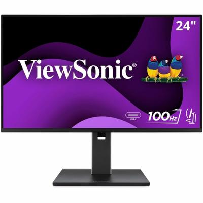 Viewsonic Vg2452 24 Inch Ips 1080P Ergonomic Monitor With Tilt, Swivel, Pivot, Adjust, 100Hz, 5-Port Usb Hub, Hdmi, Displayport, And 65W Usb C Inputs - 23.8" Viewable - In-Plane Switch Ing (Ips) Technology