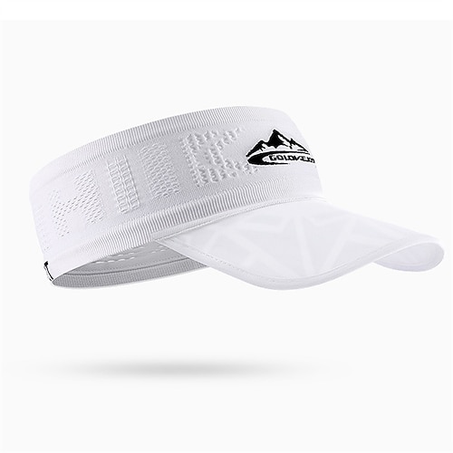 Tennis Sport Visier Parasole Damen Patchwork Buchstabe Verstellbar UV-Sonnenschutz Elastisch für Tennis Baseball Pickleball Sommer Schwarz Weiß Rot Image