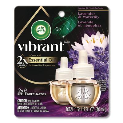 Air Wick Scented Oil Refill, Lavender and Waterlily, 0.67 oz, 2/Pack (RAC6233803076)