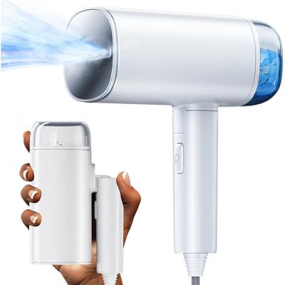 TEMU Portable Handheld Garment Steamer - 1400w Strong Penetrating Steam, 250ml Water Tank, Ideal For Travel & Home Use, Steamer For Clothes Portable，plug Powered, European Standard Plug Image