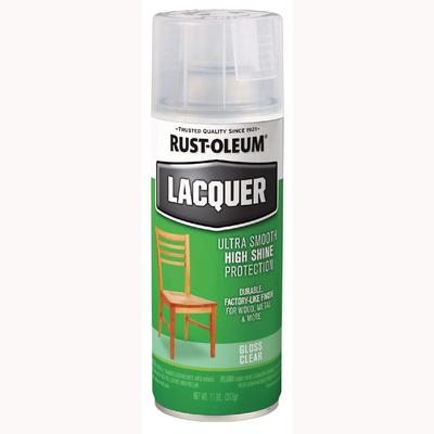Rust-Oleum Specialty Lacquer Spray Paint, Gloss Clear, 11 oz Aerosol Can (RST1906830EA)