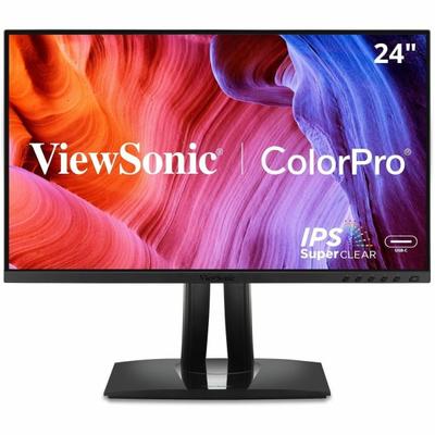 Viewsonic Vp2456A 24 Inch 1080P Ips Monitor With Advanced Ergonomics, Colorpro 100% Srgb Rec 709, Pantone Validated, 14-Bit 3D Lut, 120Hz, Usb, Hdmi, Displayport, 90W Usb C For Home And Office - 23.8" Viewable