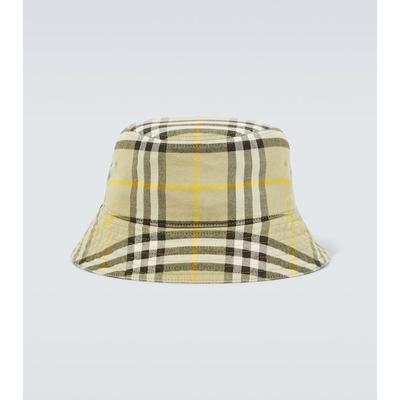 Check Cotton Bucket Hat