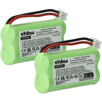 Vhbw - 2x Akku Ersatz für V30145-K1310-X383 für schnurlos Festnetz Telefon (700 mAh, 2,4 v, NiMH) Image