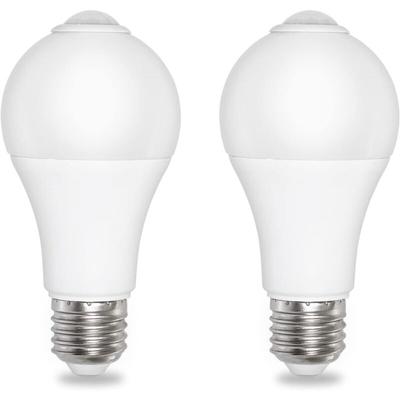 Ersandy - Glühbirne mit Dämmerungssensor, E27, 12 w, Kaltweiß, 6500 k, 1000 lm, ac 220 v, 120 Grad, Image