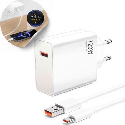 120W schnelles USB-Ladegerät für Xiaomi 14T Pro /13T Pro /11T Pro, Turbolader mit 6A-USB-C-Kabel Image