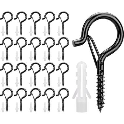 20 Stück Edelstahl-Schraubhaken Q-Hanger Schraubhaken mit Sicherheitsschnalle Deckenhaken zum Image