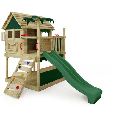 Fatmoose - Spielturm Klettergerüst TikaTaka mit Rutsche, Kletterturm mit Sandkasten, Leiter & Image