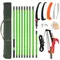 30ft Manual Pole Saw, Lightweight Tree Trimmers Long Handle Pruner Set, Sharp Steel Blade and