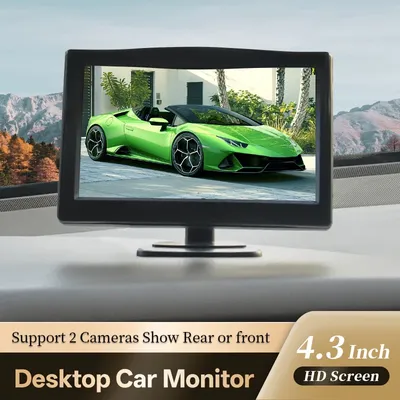 4.3 Inch Car Monitor Display Easy To Install High-definition Reversing Image Universal Machine
