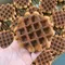 3pcs Chocolate Caramel Honey Belgian Waffle Honeycomb Shape Waffles Food Play Model Dessert Kit Dim