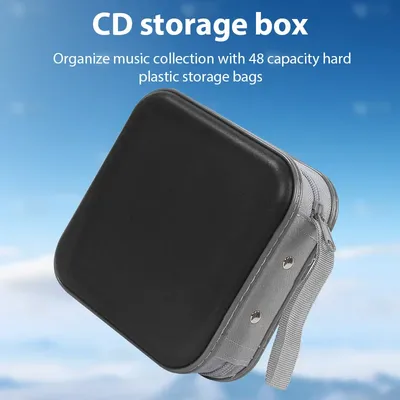 CD Box Accessories with 40 Capacity for Home Office Car Compression CD Package Portable CD DVD Case
