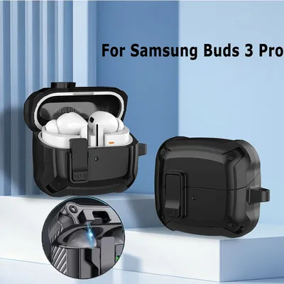 Secure Lock Hülle für Samsung Galaxy Buds 3 Pro Buds3 Hüllen, stoßfeste kabellose Kopfhörer-Kopfhörer-Abdeckungen für Samsung Buzz 3 Pro Image