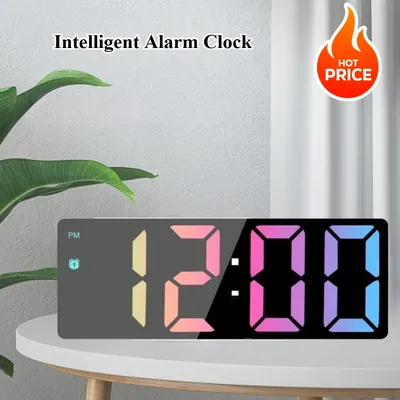 Led Digital Clock Smart Life Table Decorations Child Alarm Clock Bedroom Decoration Watch Desk Bedside Clocks Home Decor Garden