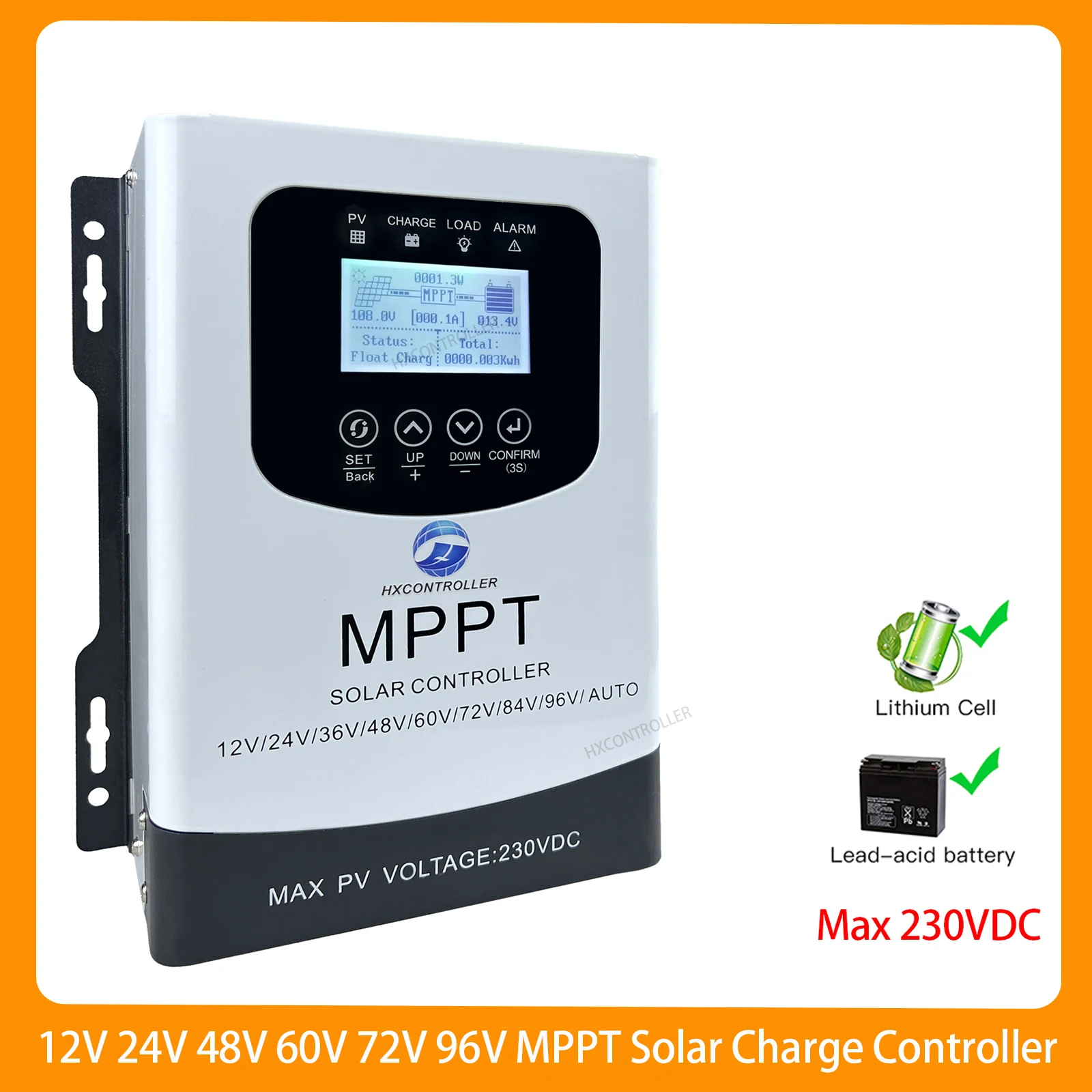 60A -100A MPPT 230VDC Solar Laderegler Solar Panel Regler Unterstützung RS485 Monitor Für 12V 24V 48V 60V72V 96V Bazil Lager Image