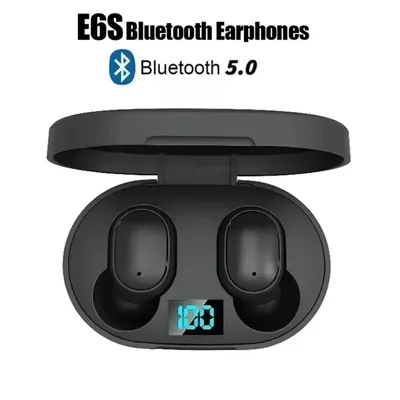 TWS E6S Kabelloses Bluetooth-Headset, wasserdichte LED-Ohrhörer mit Geräuschunterdrückung und Mikrofon, kabellose Kopfhörer, Bluetooth-Kopfhörer Image