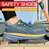 Große neue Arbeitsschutzschuhe für Männer und Frauen, Anti-Smash-Anti-Pannen-Herrenschuhe, lässige Sportschuhe, Herren-Sneaker
