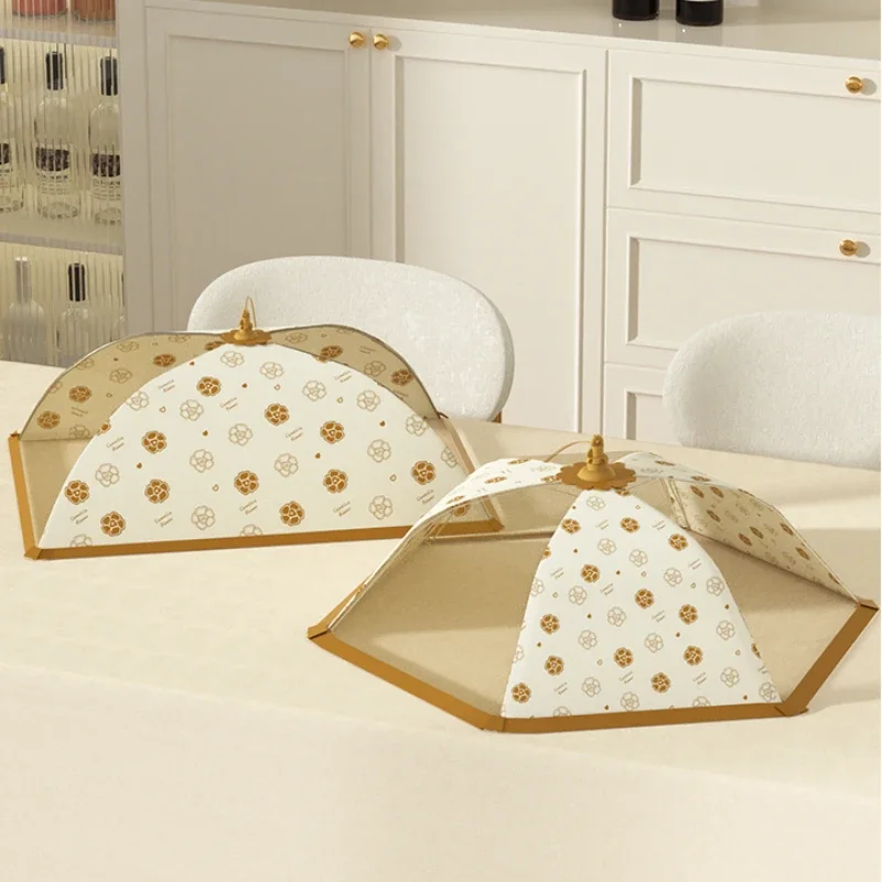 Klappbare Lebensmittel abdeckung Esstisch Anti-Mücken-Staubs chutz Küchen helfer Esstisch Dekoration Zubehör Küchen utensilien Image