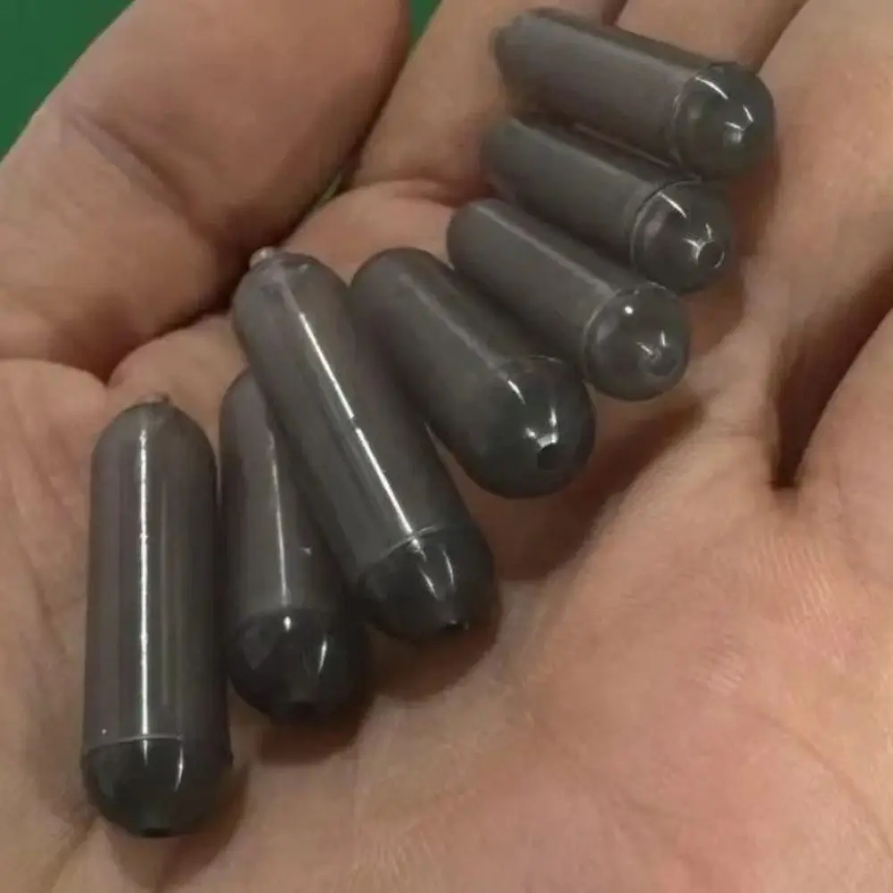 30 Stück 3 Größen Angelhaar-Rigs-Haken schwimmend Anti-Bottom-Aufhängung Karpfen-Angelhaken Auftriebsrohr Kunststoff gebrauchsfertig Image