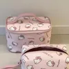 Kawaii rosa Hello Kitty Make-up-Tasche, süße Make-up-Aufbewahrungstasche, japanischer Charme, ästhetisch, tragbar, Hello Kitty-Tasche, Geburtstagsgeschenk